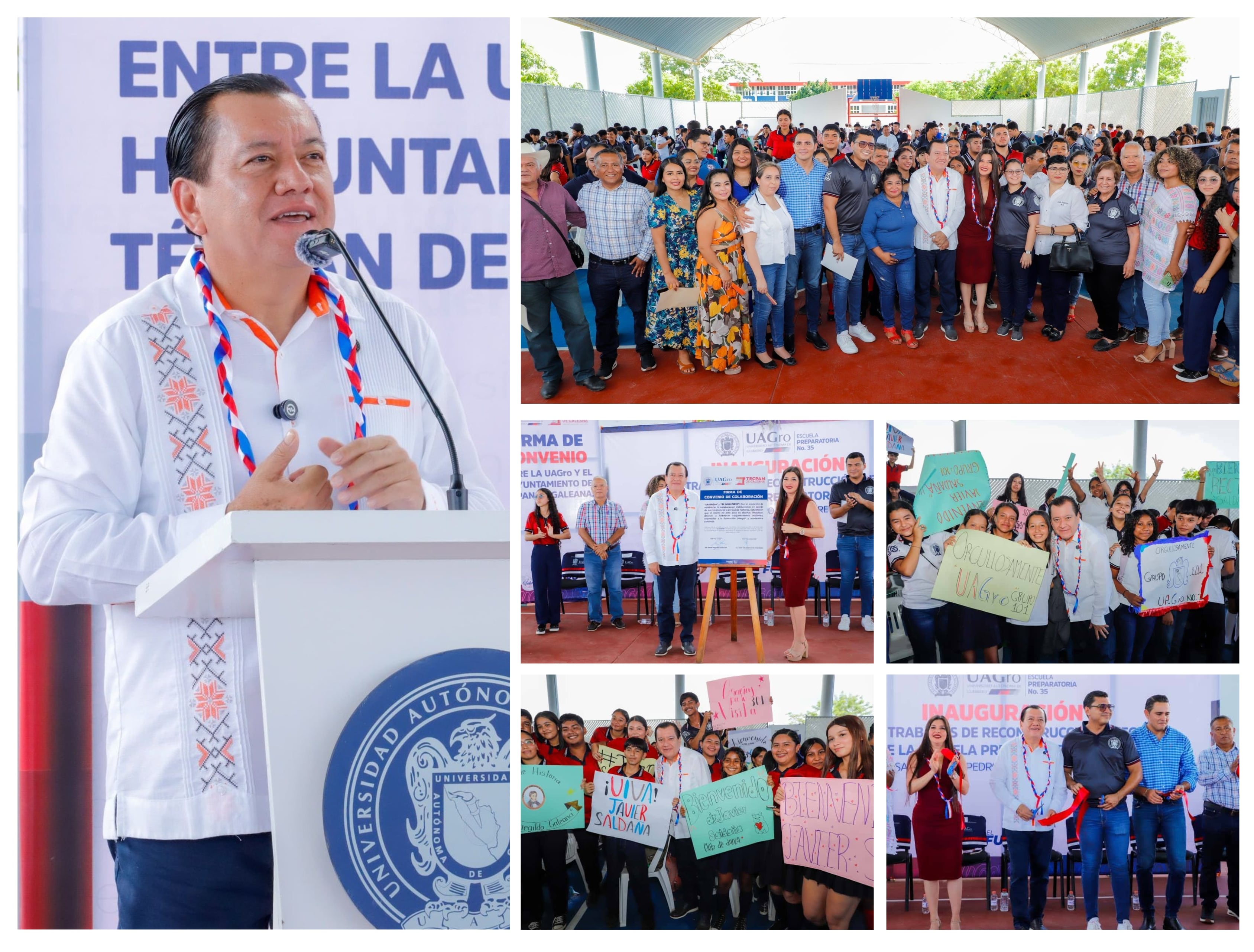 EL RECTOR DE LA UAGRO INAUGURA TRABAJOS DE RECONSTRUCCIÓN DE LA PREPARATORIA NO. 35 CON INVERSIÓN SUPERIOR A 4.3 MDP